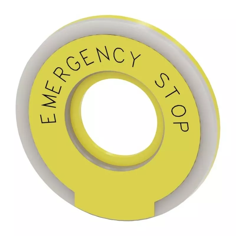 Siemens EMERGENCY STOP Backing Plate, Emergency Stop, 3SU1901-0BD31-0DA0 Siemens EMERGENCY STOP Backing Plate, Emergency Stop, 3SU1901-0BD31-0DA0
