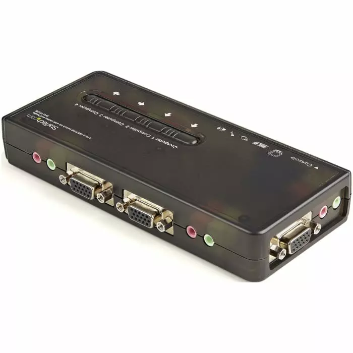 Offer sv411kusb-startechcom-startechcom-4-port-usb-vga-kvm-switch-35-mm-stereo-2048-x-1536-maximum-resolution-898-8343-rs StarTech.com 4 Port USB VGA KVM Switch 3.5 mm Stereo 2048 x 1536 Maximum Resolution, SV411KUSB