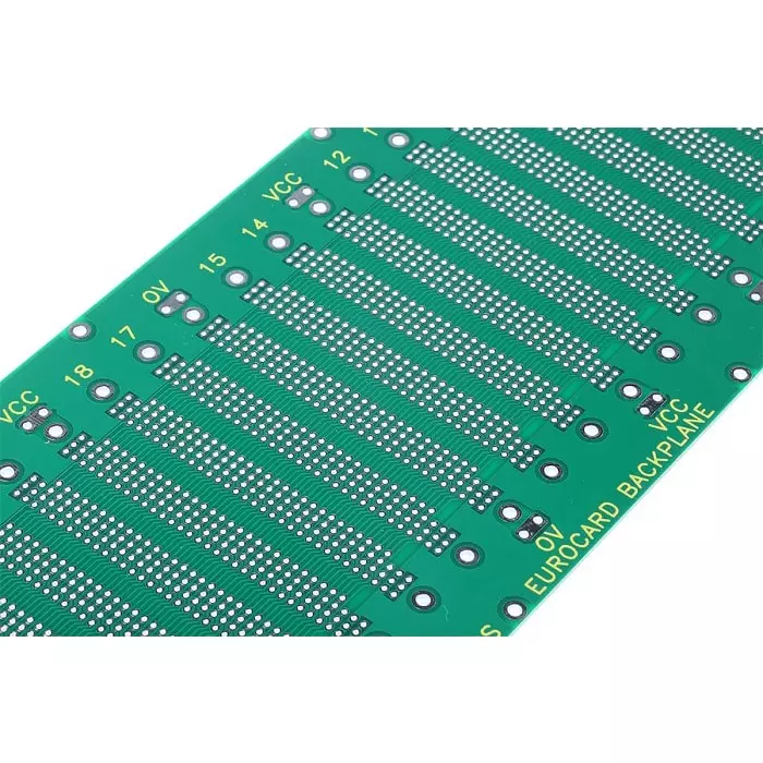 Buy vero-technologies-96-way-din-41612-eurocard-backplane-fr4-double-sided-84hp-with-1524-mm-connector-pitch-222-2470 Vero Technologies 96 Way DIN 41612 Eurocard Backplane FR4 Double Sided 84HP With 15.24 mm Connector Pitch, 222-2470