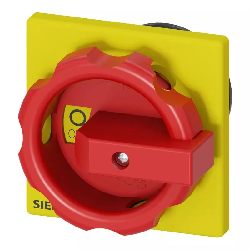 Siemens Red/Yellow Rotary Handle, SENTRON Series, 3LD9344-3C Siemens Red/Yellow Rotary Handle, SENTRON Series, 3LD9344-3C