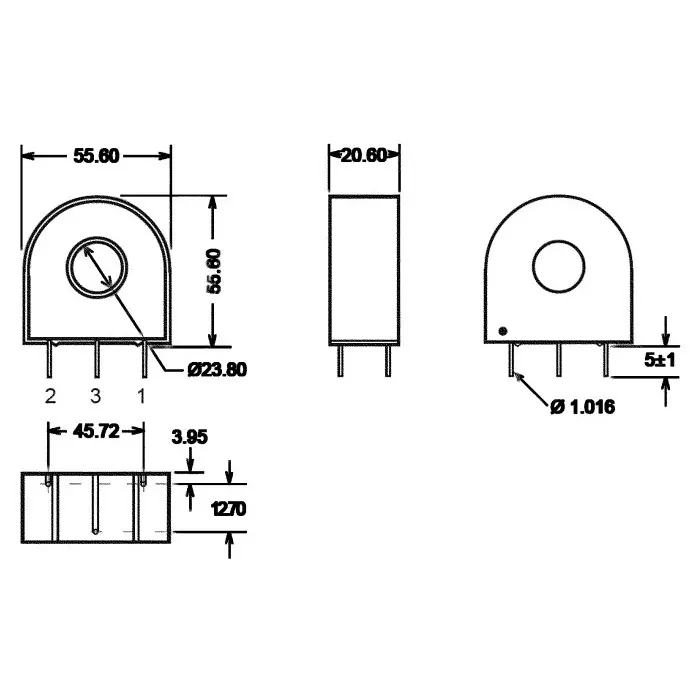 Shop ac-1200-nuvotem-talema-nuvotem-talema-ac-1-series-current-transformer-200a-input-10001-729-5520-rs Nuvotem Talema AC-1 Series Current Transformer 200A Input 1000:1, AC-1200