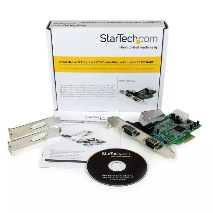 Best pex2s553-startechcom-startechcom-2-port-pcie-rs232-serial-card-898-8545-rs StarTech.com 2 Port PCIe RS232 Serial Card, PEX2S553