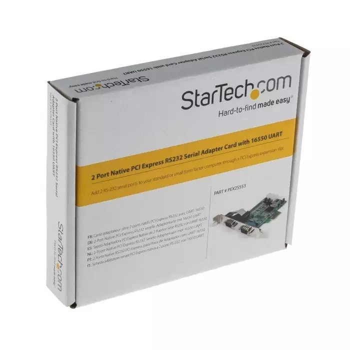 Offer pex2s553-startechcom-startechcom-2-port-pcie-rs232-serial-card-898-8545-rs StarTech.com 2 Port PCIe RS232 Serial Card, PEX2S553