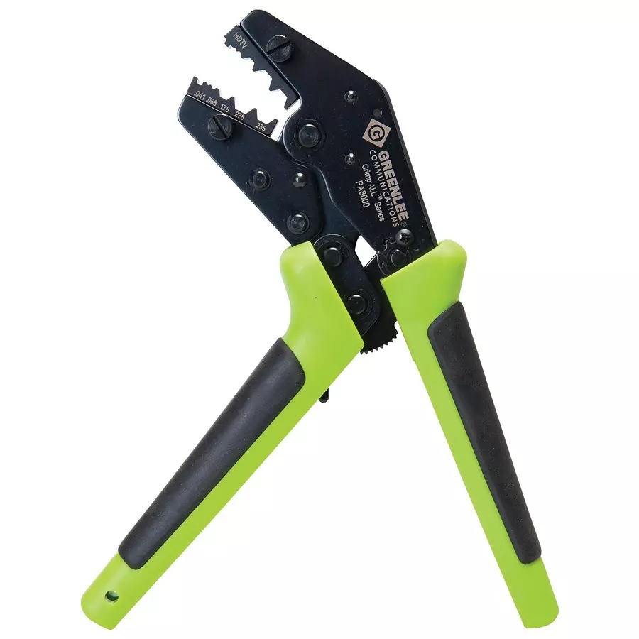 TEMPO COMMUNICATIONS Crimp Tool, Ratchet, Coax Conn/Cable, PA8049 TEMPO COMMUNICATIONS Crimp Tool, Ratchet, Coax Conn/Cable, PA8049