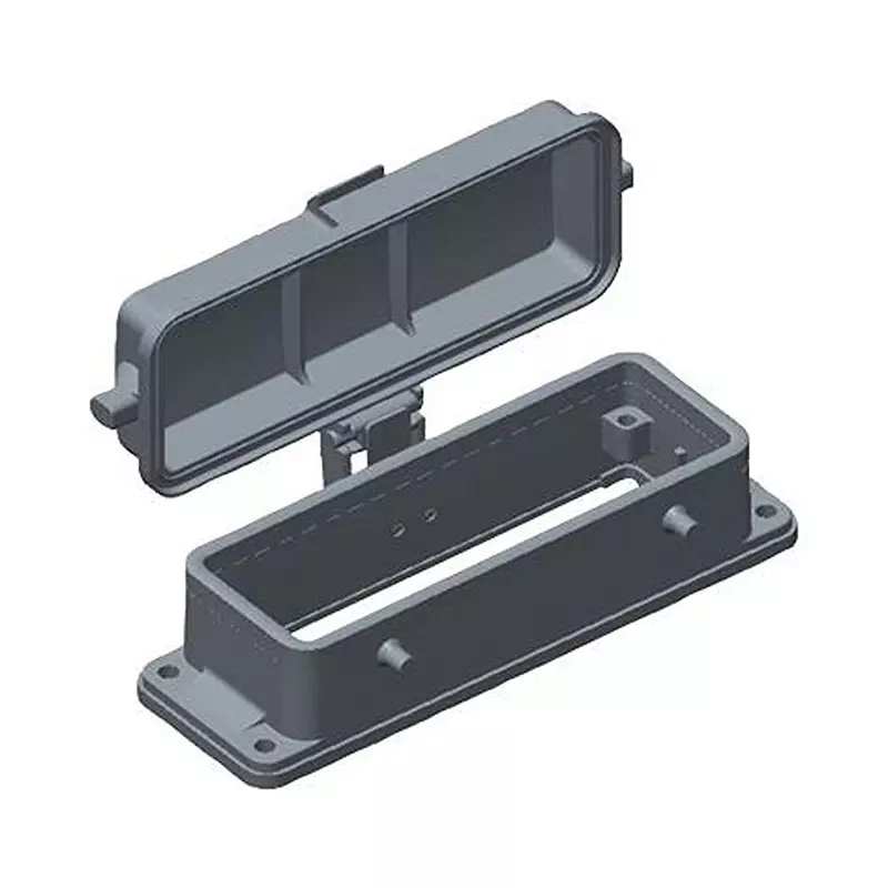 TE CONNECTIVITY Heavy Duty Housing, 24B, Screw, Alum, T1430240000-000 TE CONNECTIVITY Heavy Duty Housing, 24B, Screw, Alum, T1430240000-000