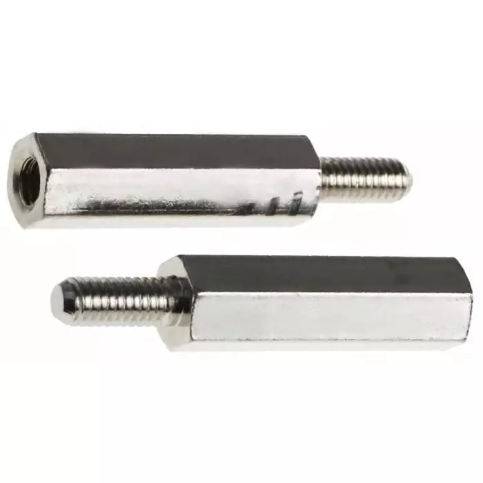 ESSENTRA COMPONENTS Standoff M4 Thread 25 mm Body Brass Male/Female, HTSB-M4-25-7-2 ESSENTRA COMPONENTS Standoff M4 Thread 25 mm Body Brass Male/Female, HTSB-M4-25-7-2