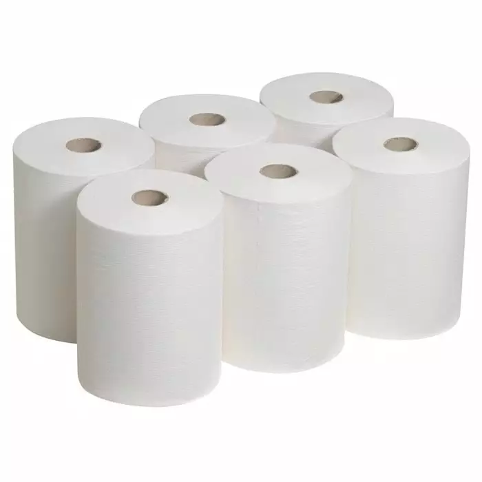 Shop 6657-kimberly-clark-kimberly-clark-scott-slimroll-6657-rolled-white-hand-towels-198mm-165-sheets-183-1525-rs Kimberly-Clark Scott Slimroll Rolled White Hand Towels 198mm 165 Sheets, 6657