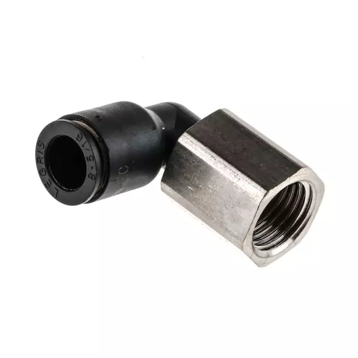 Buy legris-lf3000-series-elbow-threaded-adaptor-g-14-female-to-push-in-8-mm-threaded-to-tube-connection-style-2275981 Legris LF3000 Series Elbow Threaded Adaptor G 1/4 Female to Push In 8 mm Threaded-to-Tube Connection Style, 3192 08 13 (Pack of 5 Pcs)