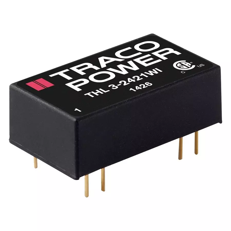 TRACO POWER DC-DC CONVERTER, 12V, 0.25A, THL 3-4812WI TRACO POWER DC-DC CONVERTER, 12V, 0.25A, THL 3-4812WI