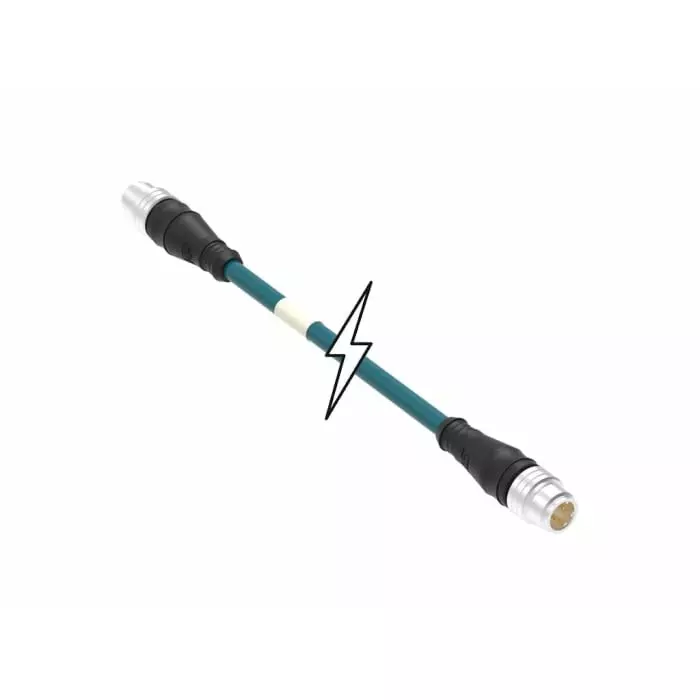 Brad from Molex 4 Way M12 to M12 Sensor Actuator Cable 2m, 1300480124 Brad from Molex 4 Way M12 to M12 Sensor Actuator Cable 2m, 1300480124