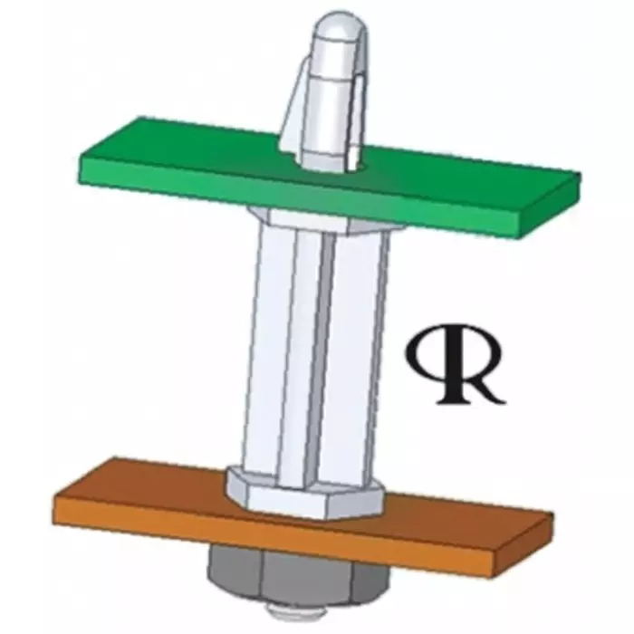 ESSENTRA COMPONENTS Nylon Studded Fixing Spacer for 4mm PCB Hole, MSCBS-18-01 ESSENTRA COMPONENTS Nylon Studded Fixing Spacer for 4mm PCB Hole, MSCBS-18-01