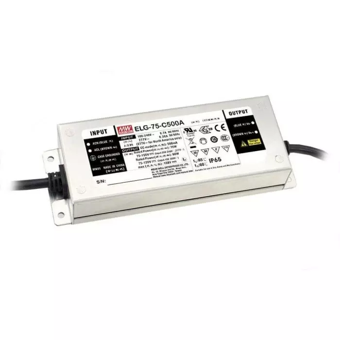 MEAN WELL LED Driver 114V Output 75W Output 700mA Output Constant Current, ELG-75-C700D2 MEAN WELL LED Driver 114V Output 75W Output 700mA Output Constant Current, ELG-75-C700D2
