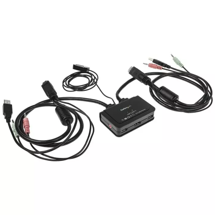 StarTech.com 2 Port USB HDMI KVM Switch 3.5 mm Stereo 1920 x 1200 Maximum Resolution, SV211HDUA StarTech.com 2 Port USB HDMI KVM Switch 3.5 mm Stereo 1920 x 1200 Maximum Resolution, SV211HDUA