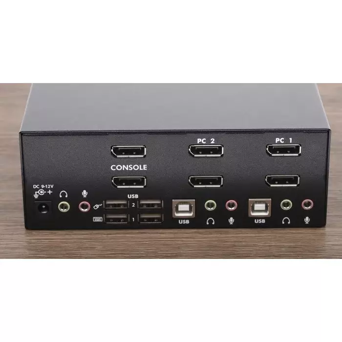 Shop sv231dpddua-startechcom-startechcom-2-port-dual-monitor-usb-displayport-kvm-switch-35-mm-stereo-2560-x-1600-maximum-resolution-898-8374-rs StarTech.com 2 Port Dual Monitor USB DisplayPort KVM Switch 3.5 mm Stereo 2560 x 1600 Maximum Resolution, SV231DPDDUA