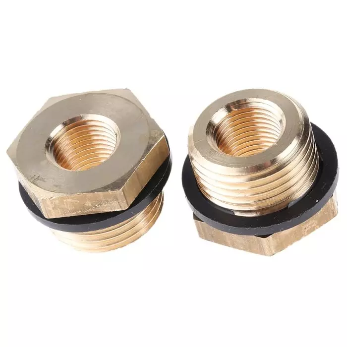 Legris Brass Pipe Fitting Straight Threaded Reducer Male G 3/8 inch to Female G 1/8in, 0168 17 10 (Pack of 5 Pcs) Legris Brass Pipe Fitting Straight Threaded Reducer Male G 3/8 inch to Female G 1/8in, 0168 17 10 (Pack of 5 Pcs)