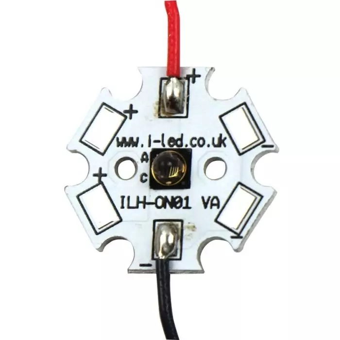 Intelligent LED Solutions LED Star, 1 Infrared LED (3900K), ILH-7M01-FRED-SC201-WIR200. Intelligent LED Solutions LED Star, 1 Infrared LED (3900K), ILH-7M01-FRED-SC201-WIR200.