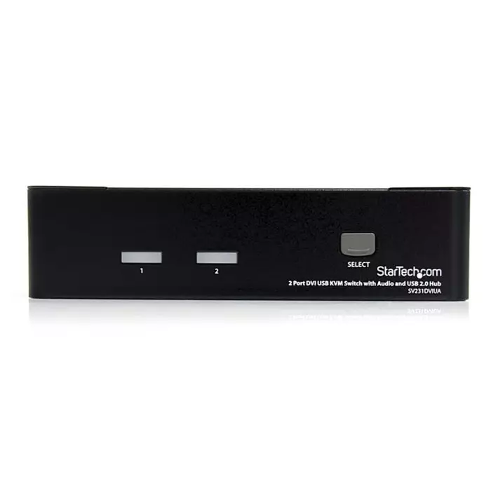 Shop sv231dviua-startechcom-startechcom-2-port-usb-dvi-kvm-switch-35-mm-stereo-1920-x-1200-maximum-resolution-898-8349-rs StarTech.com 2 Port USB DVI KVM Switch 3.5 mm Stereo 1920 x 1200 Maximum Resolution, SV231DVIUA