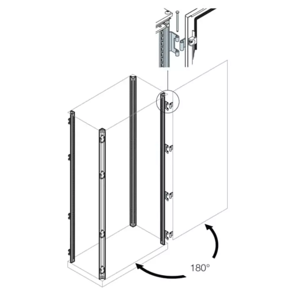 ABB IS2 Series Steel Upright, 100mm W, 2m L For Use With IS2 Enclosures, EV0120 ABB IS2 Series Steel Upright, 100mm W, 2m L For Use With IS2 Enclosures, EV0120