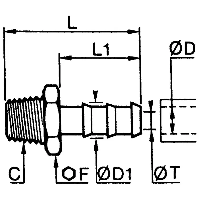 Best legris-brass-pipe-fitting-straight-threaded-tailpiece-adapter-male-r-12in-to-male-19-mm-207175 Legris Brass Pipe Fitting Straight Threaded Tailpiece Adapter Male R 1/2 inch to Male 19 mm, 0123 19 21 (Pack of 10 Pcs)
