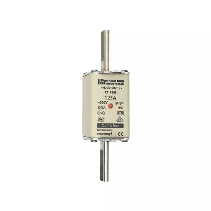Mersen NH Fuse 125 A 500 V AC NH2, NH2GG50V125 Mersen NH Fuse 125 A 500 V AC NH2, NH2GG50V125