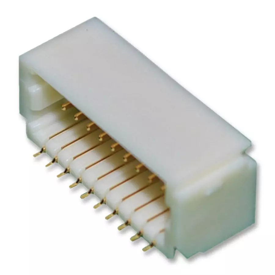 JST (JAPAN SOLDERLESS TERMINALS) Connector, Header, 20Pos, 2Row, 1 mm, SM20B-SRDS-G-TF(LF)(SN) JST (JAPAN SOLDERLESS TERMINALS) Connector, Header, 20Pos, 2Row, 1 mm, SM20B-SRDS-G-TF(LF)(SN)