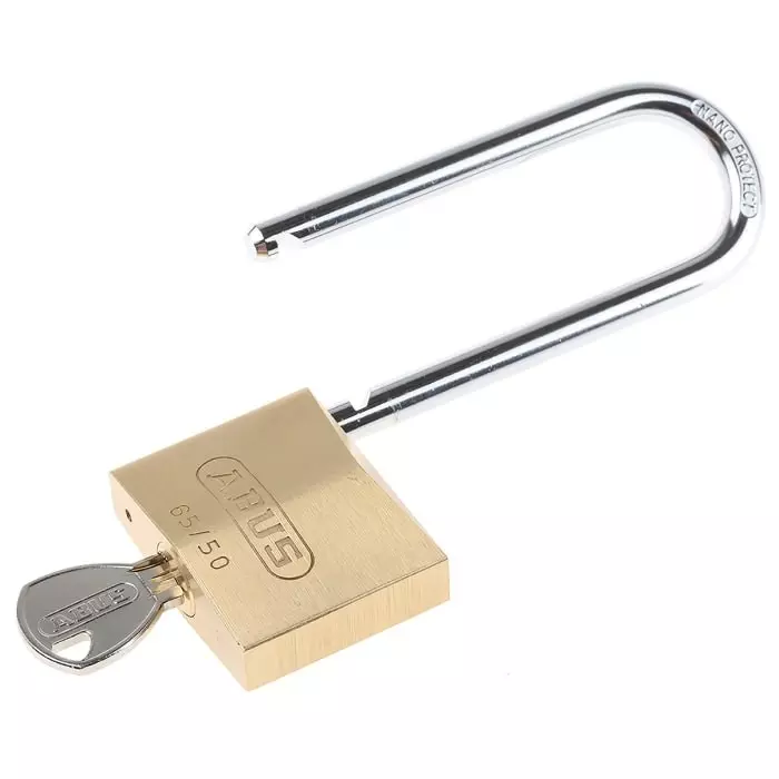 Buy abus-key-weatherproof-brass-steel-padlock-keyed-alike-8mm-shackle-65mm-body-788-7946-rs ABUS Key Weatherproof Brass Steel Padlock Keyed Alike 8 mm Shackle 65 mm Body, 65/50HB80 KA6501