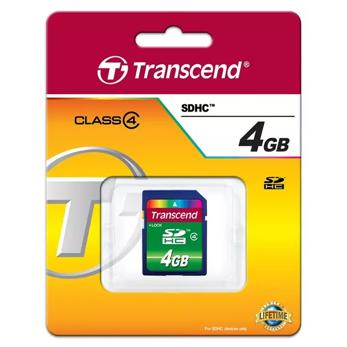 Buy transcend-4-gb-sdhc-sd-card-class-4-ts4gsdhc4 Transcend 4 GB SDHC SD Card, Class 4, TS4GSDHC4
