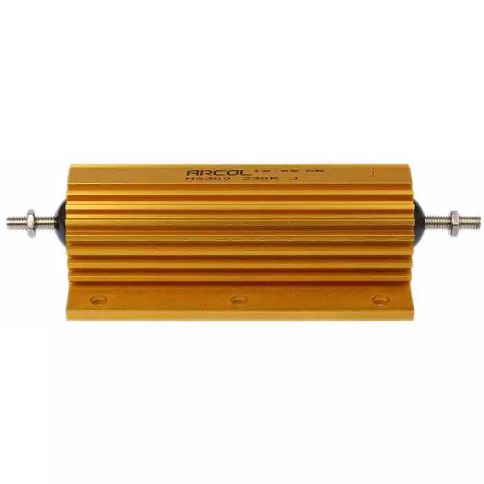 Buy arcol-330-300w-wire-wound-chassis-mount-resistor-5-hs300-330r-j Arcol 330 Ω 300W Wire Wound Chassis Mount Resistor ±5%, HS300 330R J