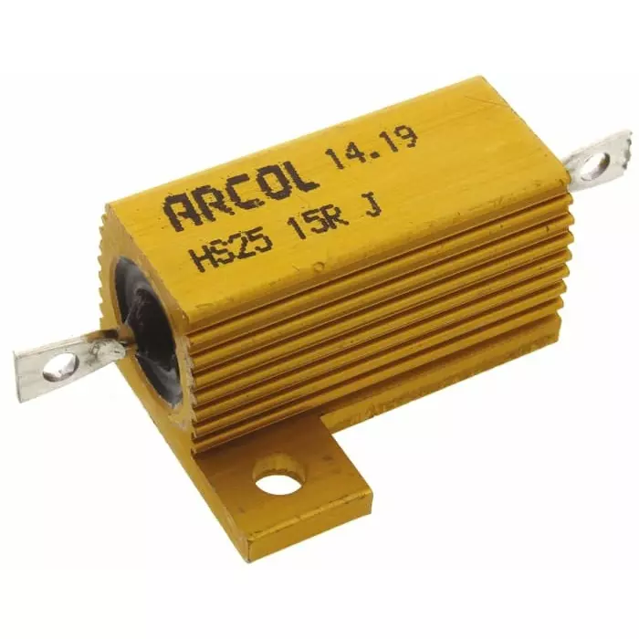 Arcol 15 Ω 25W Wire Wound Chassis Mount Resistor ±5%, HS25 15R J Arcol 15 Ω 25W Wire Wound Chassis Mount Resistor ±5%, HS25 15R J