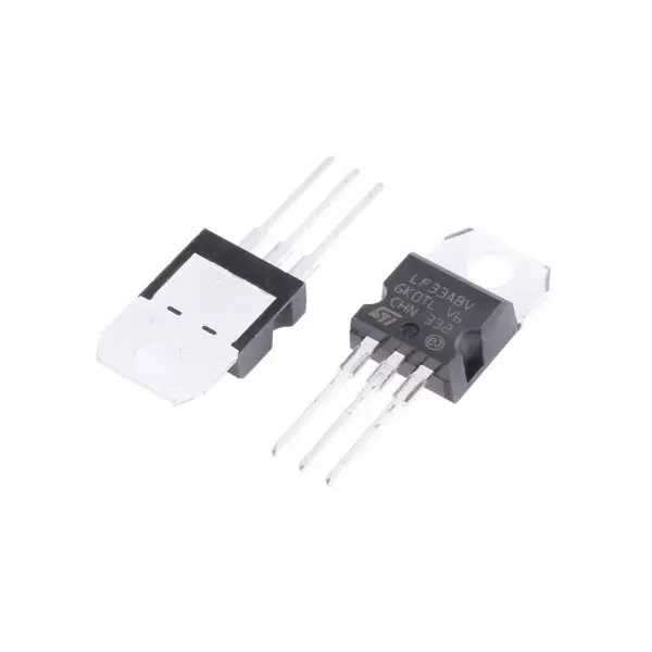 Stmicroelectronics Voltage Regulator 500 mA 3.3 V Low Dropout Voltage 3 Pins TO-220, LF33ABV (Pack of 5) Stmicroelectronics Voltage Regulator 500 mA 3.3 V Low Dropout Voltage 3 Pins TO-220, LF33ABV (Pack of 5)