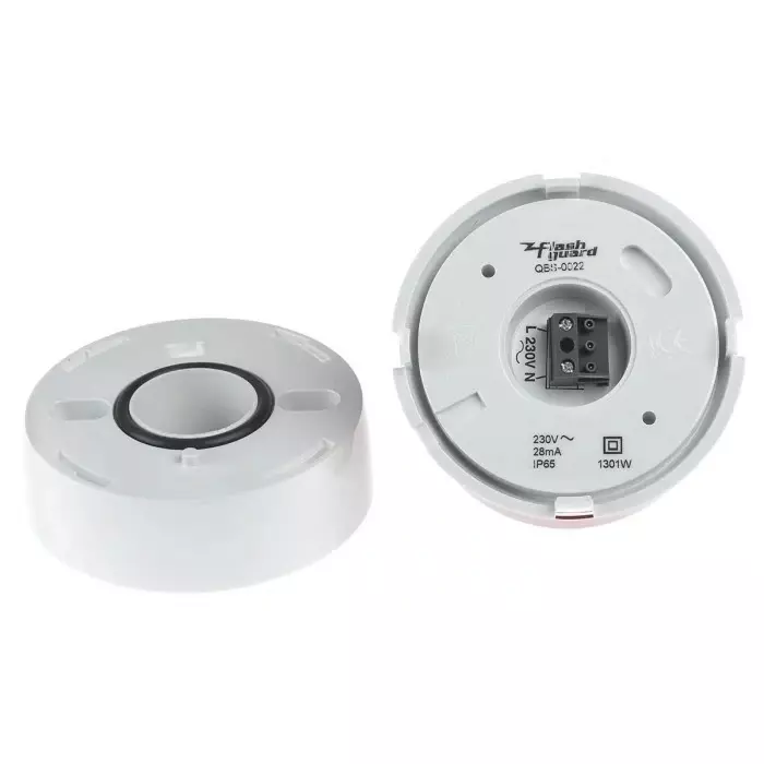 Best klaxon-flashguard-qbs-series-red-steady-beacon-230-v-ac-surface-mount-led-bulb-qbs-0022 Klaxon Flashguard QBS Series Red Steady Beacon, 230 V AC, Surface Mount, LED Bulb, QBS-0022