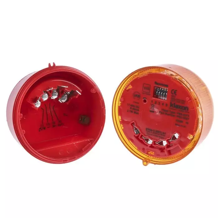 Shop klaxon-sonos-series-amber-sounder-beacon-17--60-v-dc-wall-mount-106db-at-1-metre-psc-0027 Klaxon Sonos Series Amber Sounder Beacon, 17 - 60 V DC, Wall Mount, 106dB at 1 Metre, PSC-0027