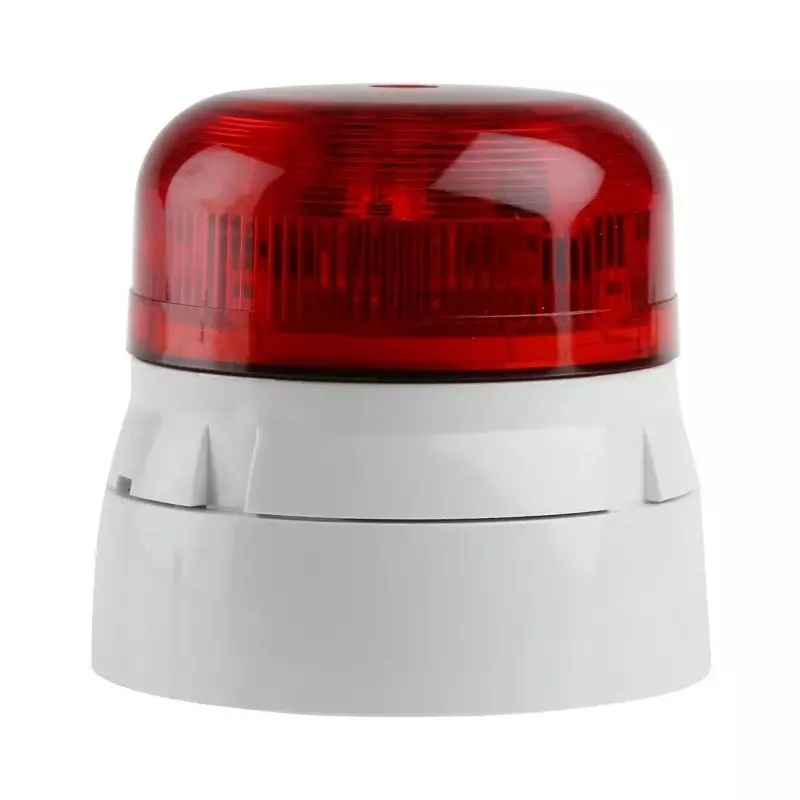 Shop klaxon-flashguard-qbs-series-red-flashing-beacon-230-v-ac-surface-mount-led-bulb-qbs-0027 Klaxon Flashguard QBS Series Red Flashing Beacon, 230 V AC, Surface Mount, LED Bulb, QBS-0027