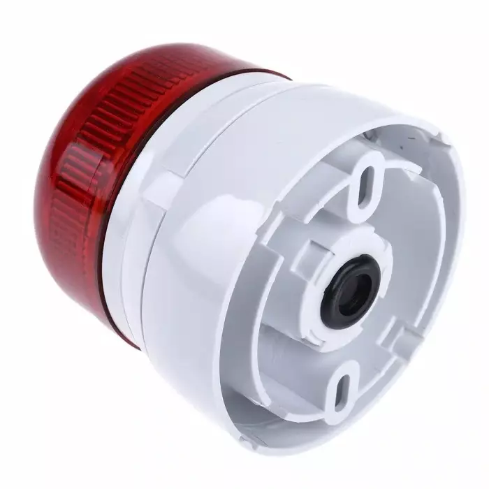 Buy klaxon-flashguard-qbs-series-red-flashing-beacon-12-v-dc-24-v-dc-surface-mount-xenon-bulb-qbs-0032 Klaxon Flashguard QBS Series Red Flashing Beacon, 12 V DC, 24 V DC, Surface Mount, Xenon Bulb, QBS-0032