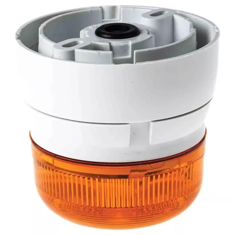 Buy klaxon-flashguard-qbs-series-amber-flashing-beacon-110-v-ac-surface-mount-xenon-bulb-qbs-0003 Klaxon Flashguard QBS Series Amber Flashing Beacon, 110 V AC, Surface Mount, Xenon Bulb, QBS-0003