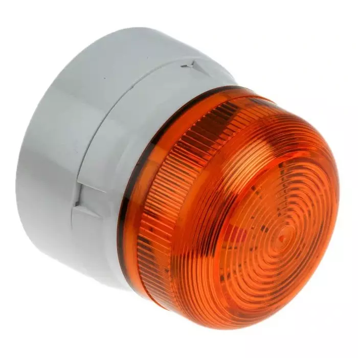 Buy klaxon-flashguard-qbs-series-amber-flashing-beacon-12-v-dc-24-v-dc-surface-mount-xenon-bulb-qbs-0054 Klaxon Flashguard QBS Series Amber Flashing Beacon, 12 V DC, 24 V DC, Surface Mount, Xenon Bulb, QBS-0054