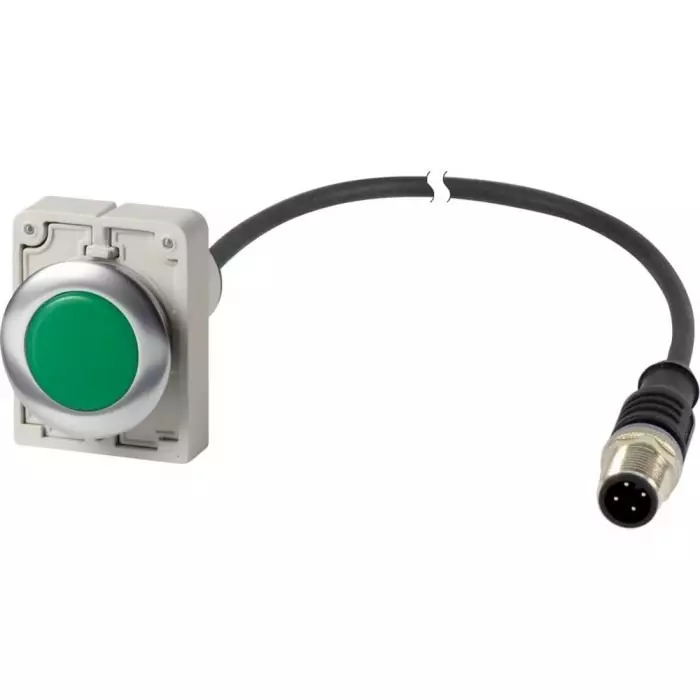 EATON Panel Mount Green LED Indicator, 30 mm Cutout, Round, 186012 C30C-FL-G-24-P5 EATON Panel Mount Green LED Indicator, 30 mm Cutout, Round, 186012 C30C-FL-G-24-P5
