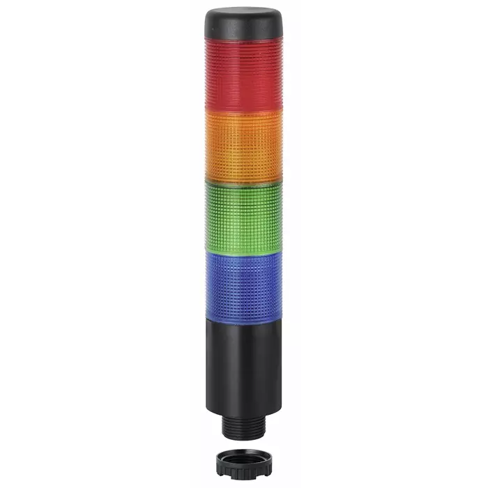 Werma Signal Tower Kompakt 37 Series Blue Green Red Yellow 4 Lights 24 V, 698.250.75 Werma Signal Tower Kompakt 37 Series Blue Green Red Yellow 4 Lights 24 V, 698.250.75