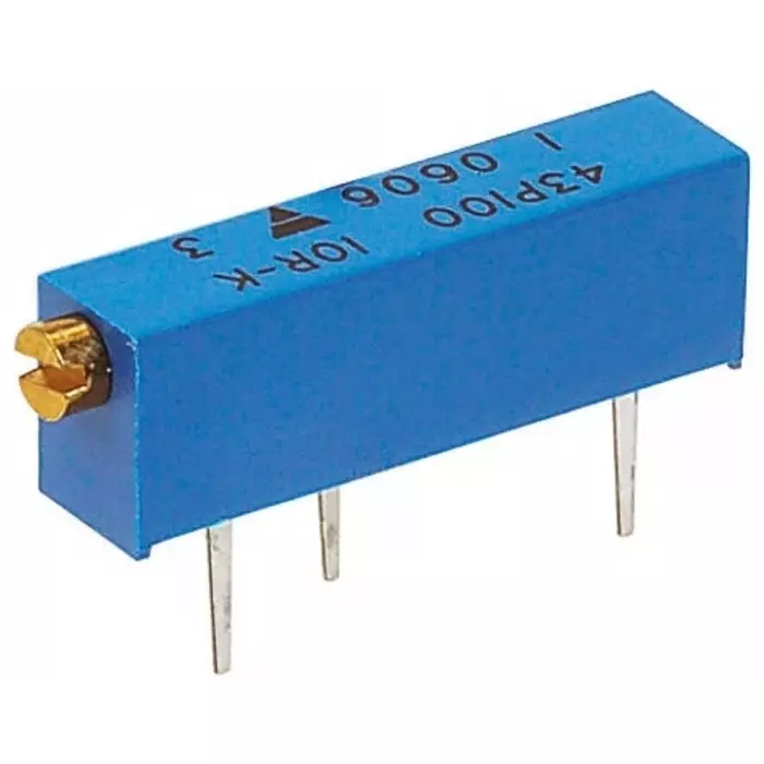 Vishay Through Hole Trimmer Resistor 1/2 W Power 500 Ω Resistance Pin Terminal, M43P501KB40 Vishay Through Hole Trimmer Resistor 1/2 W Power 500 Ω Resistance Pin Terminal, M43P501KB40