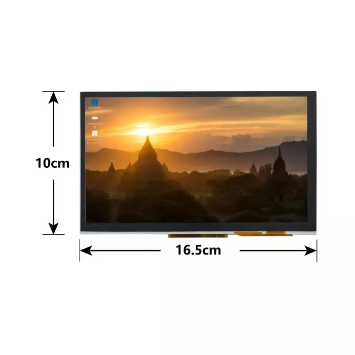 Buy dfrobot-raspberry-pi-lcd-touchscreen-with-7in-tft-color-display-dfr0678 DFRobot Raspberry Pi LCD Touchscreen with 177.8 mm (7 inch) TFT Color Display, DFR0678