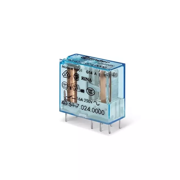 Finder PCB Mount Power Relay 110 V AC Coil 16 A Switching Current SPDT, 406181104000 Finder PCB Mount Power Relay 110 V AC Coil 16 A Switching Current SPDT, 406181104000