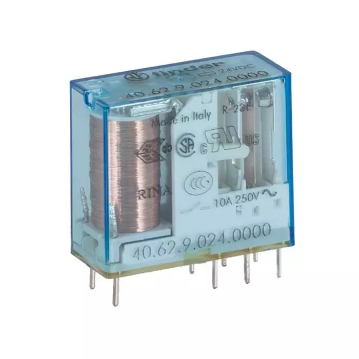 Finder PCB Mount Relay 24 V DC Coil 10 A Switching Current DPDT, 406290240000 (Pack of 50 Pcs) Finder PCB Mount Relay 24 V DC Coil 10 A Switching Current DPDT, 406290240000 (Pack of 50 Pcs)