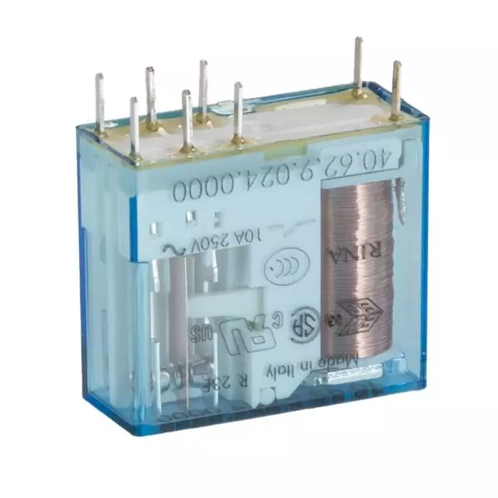 Buy finder-pcb-mount-relay-24-v-dc-coil-10-a-switching-current-dpdt-406290240000-pack-of-50-pcs Finder PCB Mount Relay 24 V DC Coil 10 A Switching Current DPDT, 406290240000 (Pack of 50 Pcs)