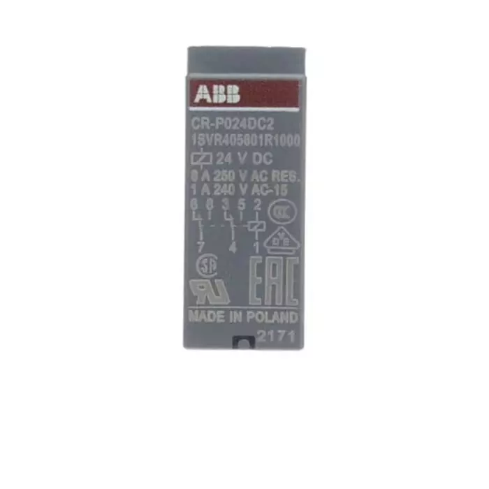 Best abb-cr-p-series-interface-relay-din-rail-mount-24-v-dc-coil-dpdt-8a-load-1svr405601r1000-cr-p024dc2 ABB CR-P Series Interface Relay, DIN Rail Mount, 24 V DC Coil, DPDT, 8A Load, 1SVR405601R1000 CR-P024DC2