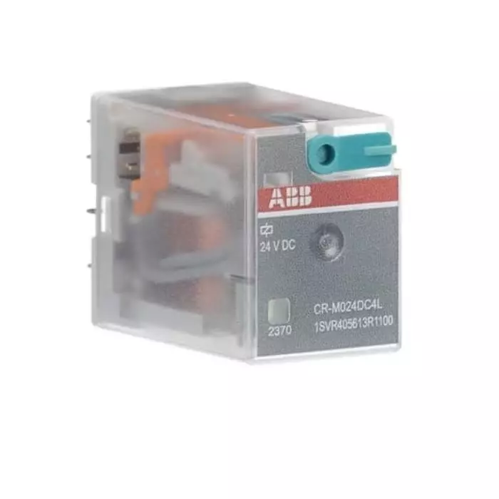 Shop abb-cr-m-series-interface-relay-din-rail-mount-24-v-dc-coil-4co-spdt-6a-load-1svr405613r1100-cr-m024dc4l ABB CR-M Series Interface Relay, DIN Rail Mount, 24 V DC Coil, 4CO (SPDT), 6A Load, 1SVR405613R1100 CR-M024DC4L