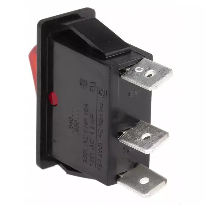 Buy arcolectric-bulgin-limited-illuminated-spst-on-off-rocker-switch-panel-mount-c5503alnab ARCOLECTRIC (BULGIN LIMITED) Illuminated SPST On-Off Rocker Switch Panel Mount, C5503ALNAB