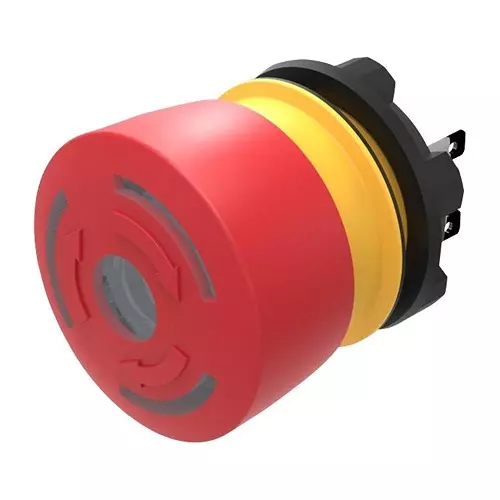 EAO E-STOP PB SW, SPST-NC, 5A, 250V, QC, 84-5120.0020 EAO E-STOP PB SW, SPST-NC, 5A, 250V, QC, 84-5120.0020