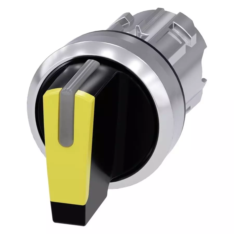 Siemens SIRIUS ACT 3SU10 Series 3 Position Selector Switch Head, 22mm Cutout, Black Handle, 3SU1052-2BM30-0AA0 Siemens SIRIUS ACT 3SU10 Series 3 Position Selector Switch Head, 22mm Cutout, Black Handle, 3SU1052-2BM30-0AA0