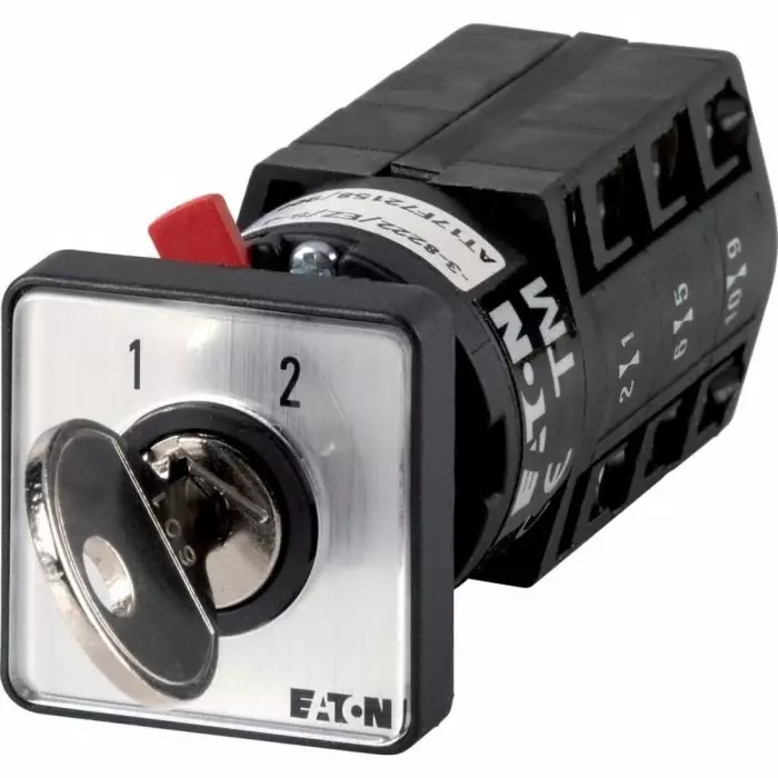EATON 3P 3 Position 60° Changeover Cam Switch, 500 V (Volts), 10A, Key Actuator, 030452 TM-3-8222/EZ/S-J EATON 3P 3 Position 60° Changeover Cam Switch, 500 V (Volts), 10A, Key Actuator, 030452 TM-3-8222/EZ/S-J
