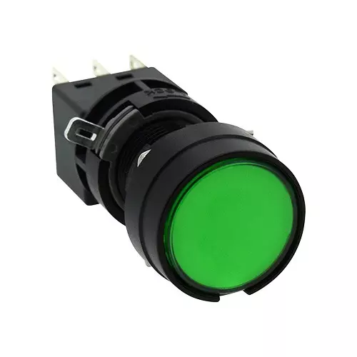 IDEC H6 Series HA L Type Illuminated Push Button Switch Round Type 16 mm Diameter, HA1L-A1C53G IDEC H6 Series HA L Type Illuminated Push Button Switch Round Type 16 mm Diameter, HA1L-A1C53G